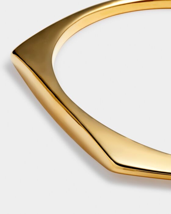Signet Waterproof Gold Bangle