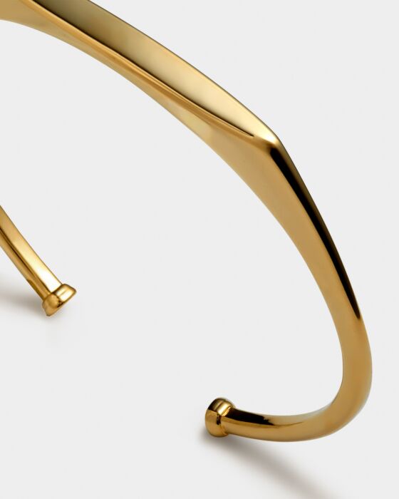 Signet Waterproof Gold Bangle