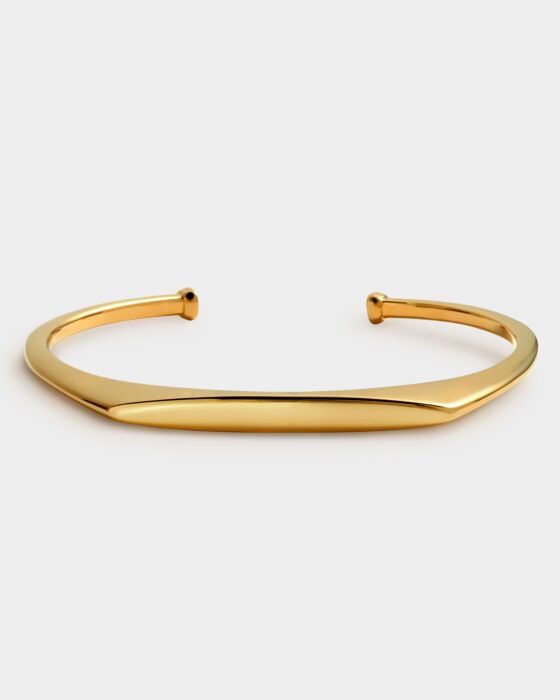 Signet Waterproof Gold Bangle