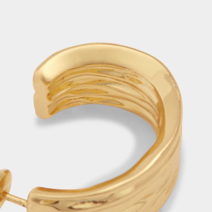 Cleyo Waterproof Gold Hoop Earrings