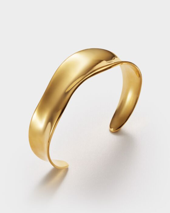 Molten Luxe Waterproof Gold Bangle