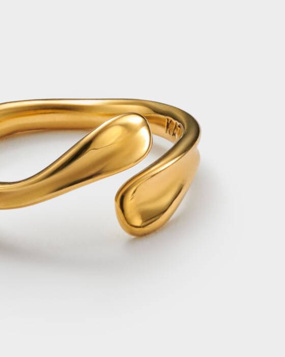 Molten Luxe Waterproof Gold Wrap Ring