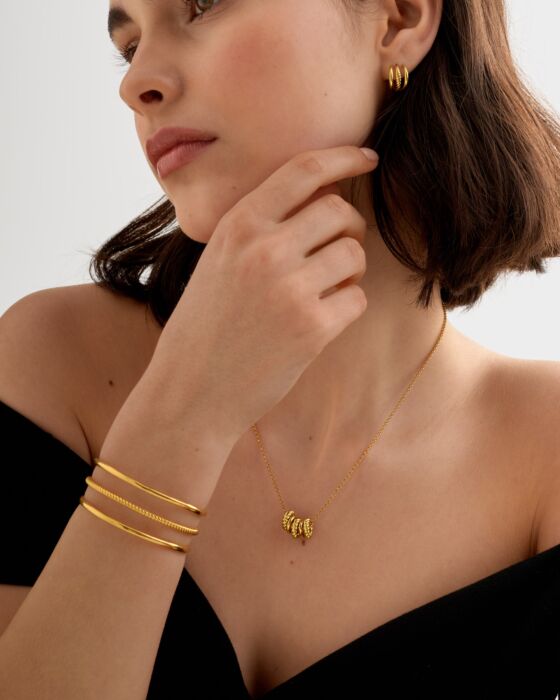 Laia Waterproof Gold Bangle
