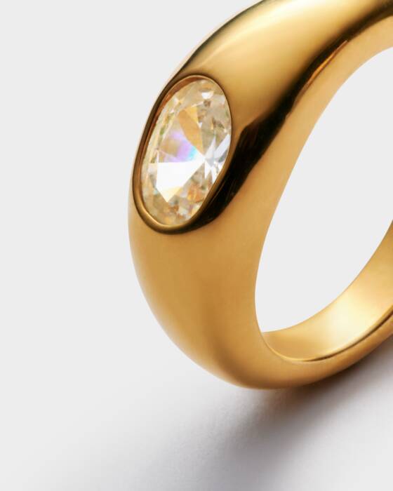 Ayla Waterproof Gold Hoop Earrings