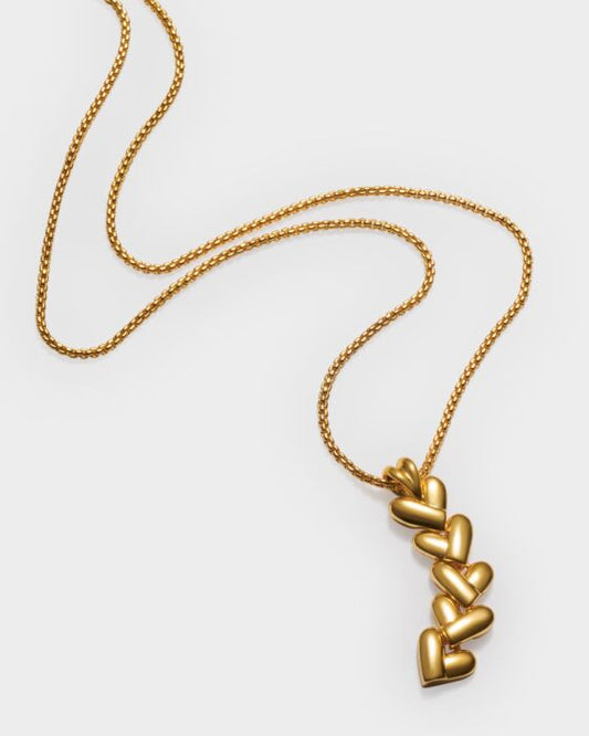 Katie Loxton Heart Link Waterproof Gold Necklace