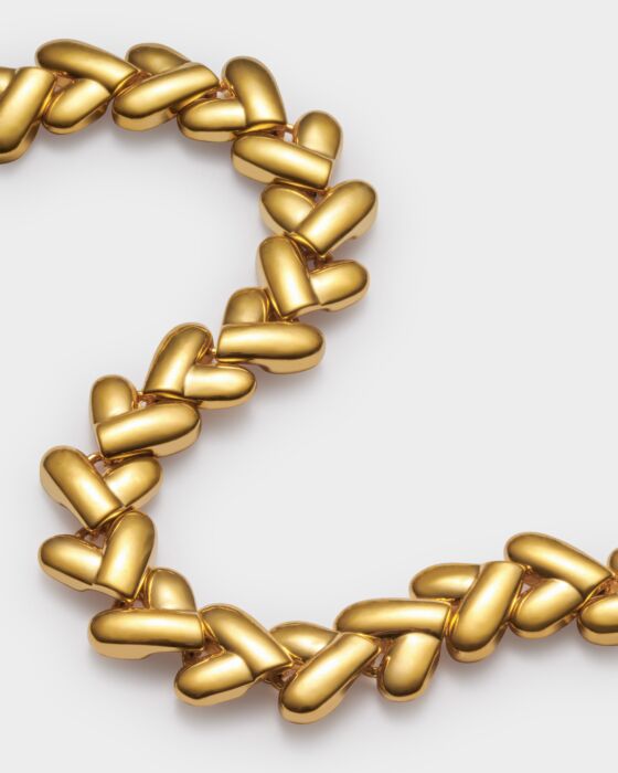 Katie Loxton Heart Link Waterproof Gold Bracelet