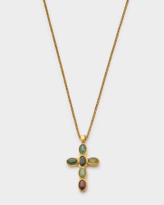 Katie Loxton Stone Cross Waterproof Necklace