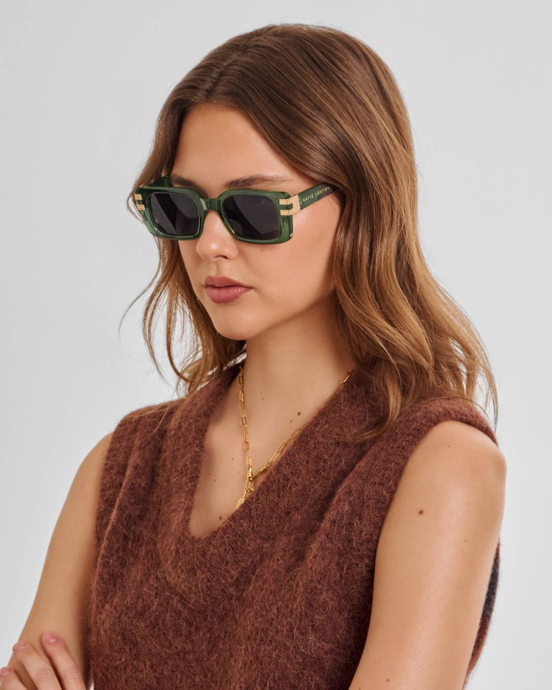 KL Malibu Rectangle Sunglasses - Green