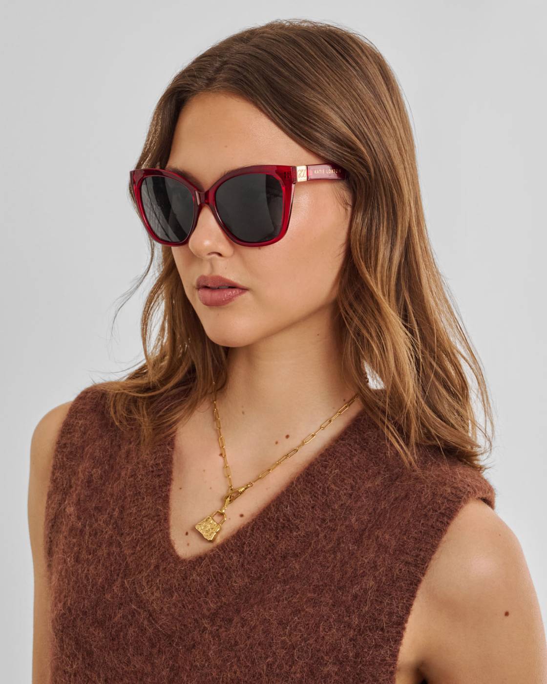 KL Mykonos Oversized Cat-Eye Sunglasses