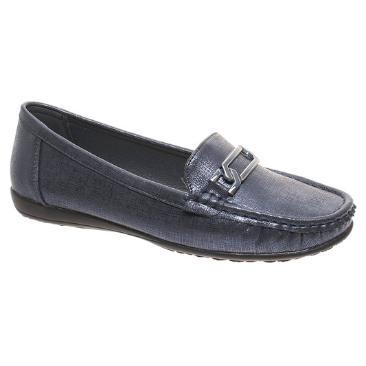 Karl Buckle Embellished Women's Loafer