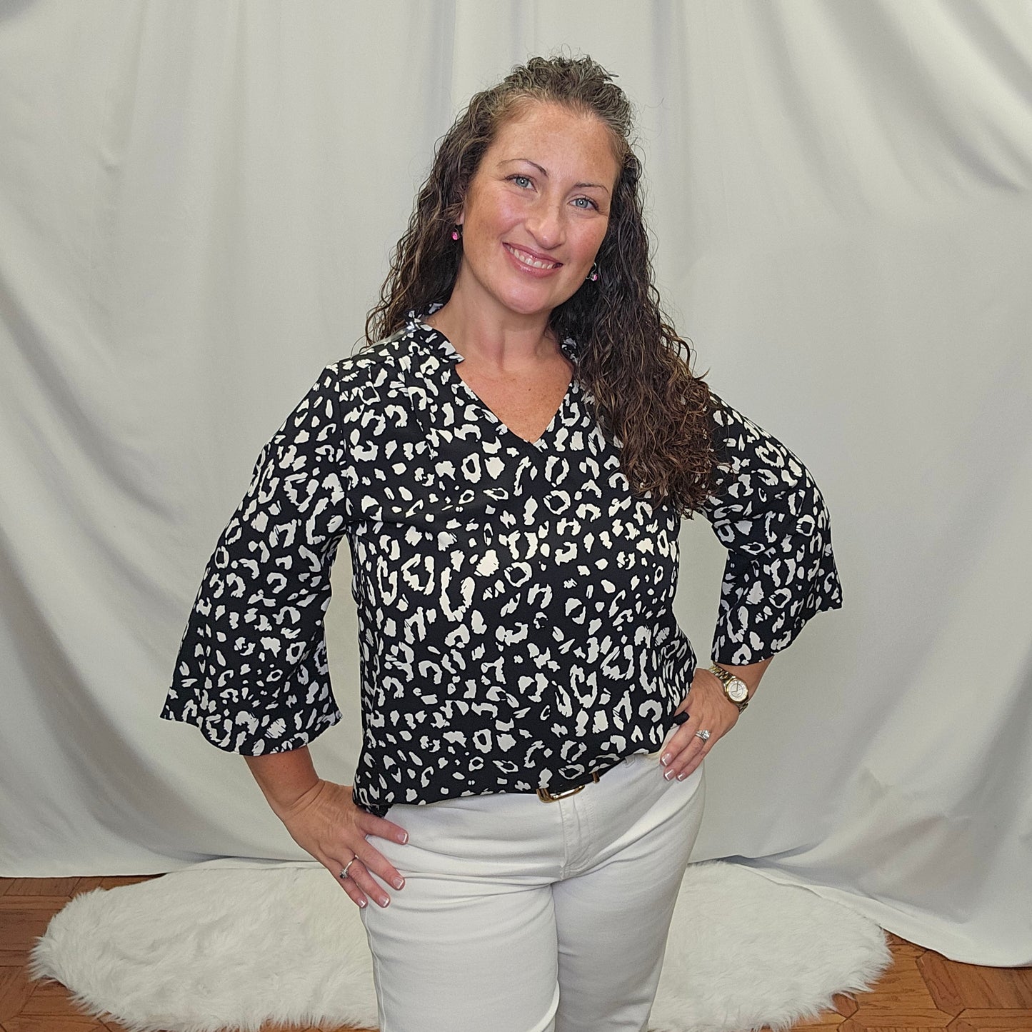 Ruffle Neck Blouse