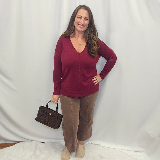 Viscose Front Seam Sweater