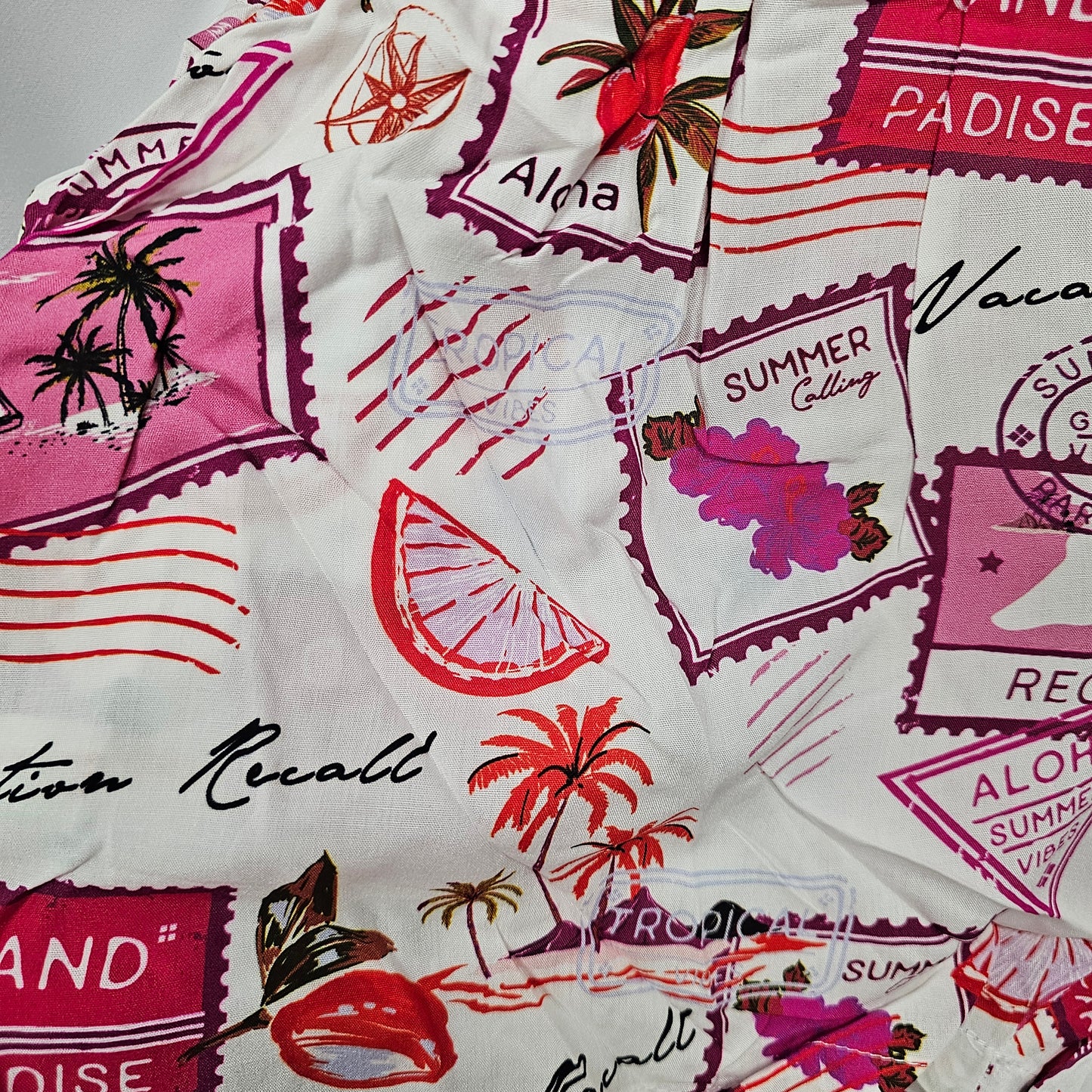 Pink/White Travel Shorts