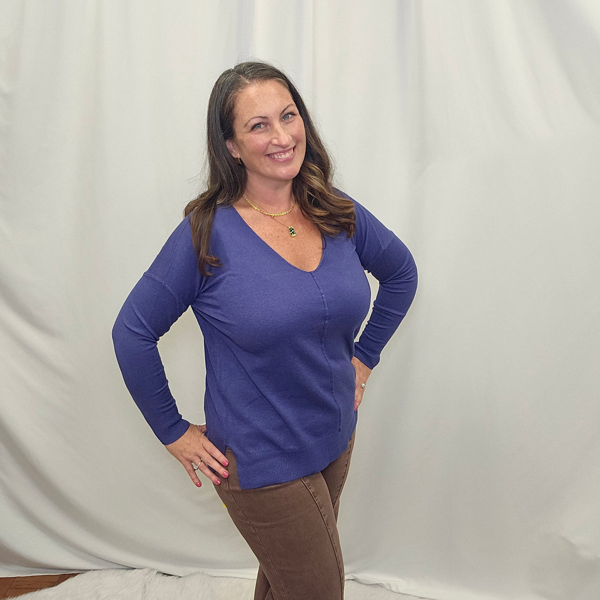 Viscose Front Seam Sweater