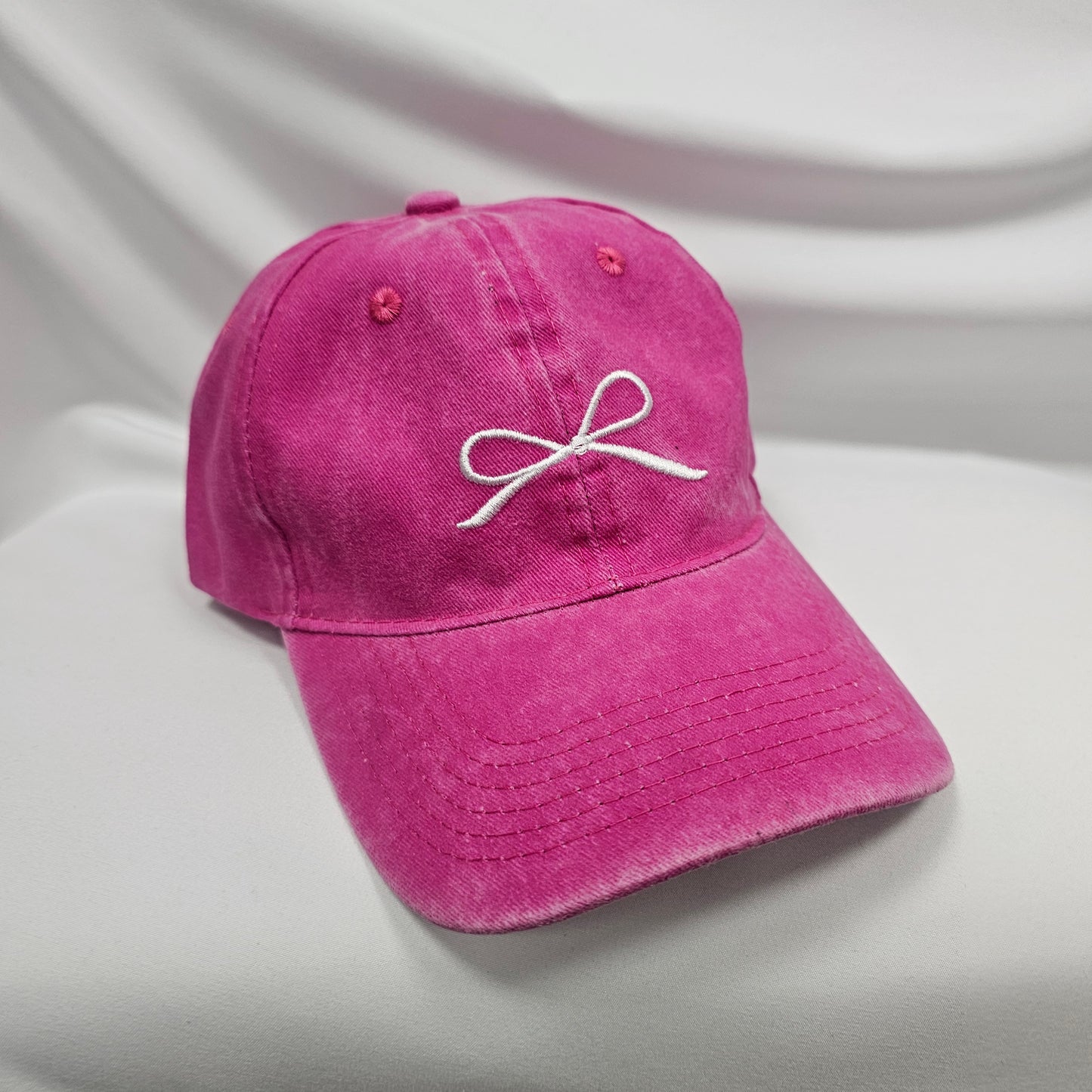 Bow Embroidery Denim Hat