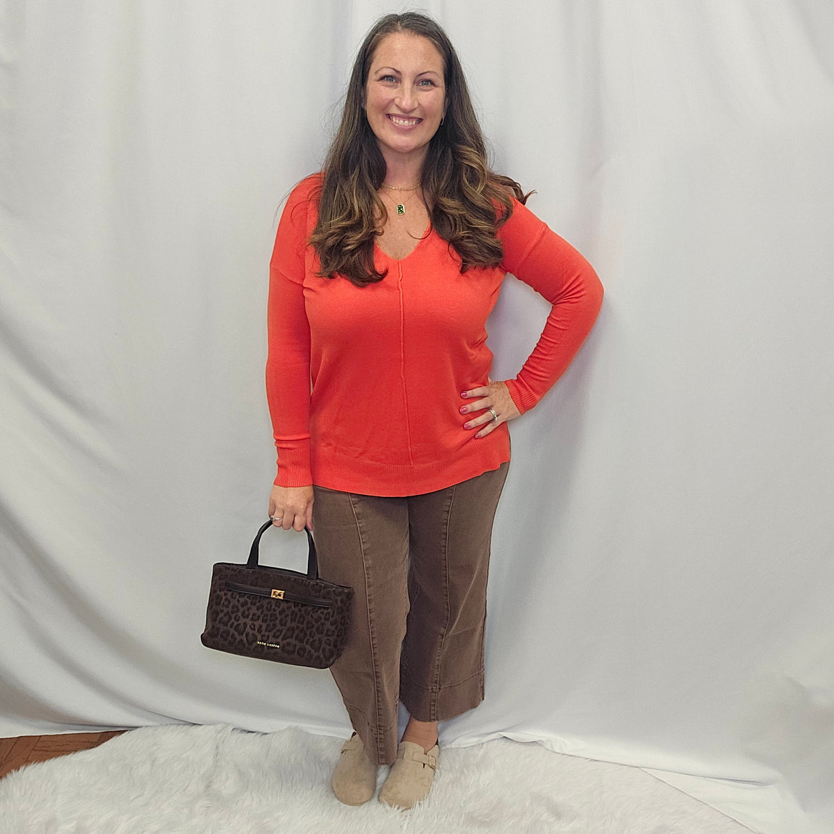 Viscose Front Seam Sweater