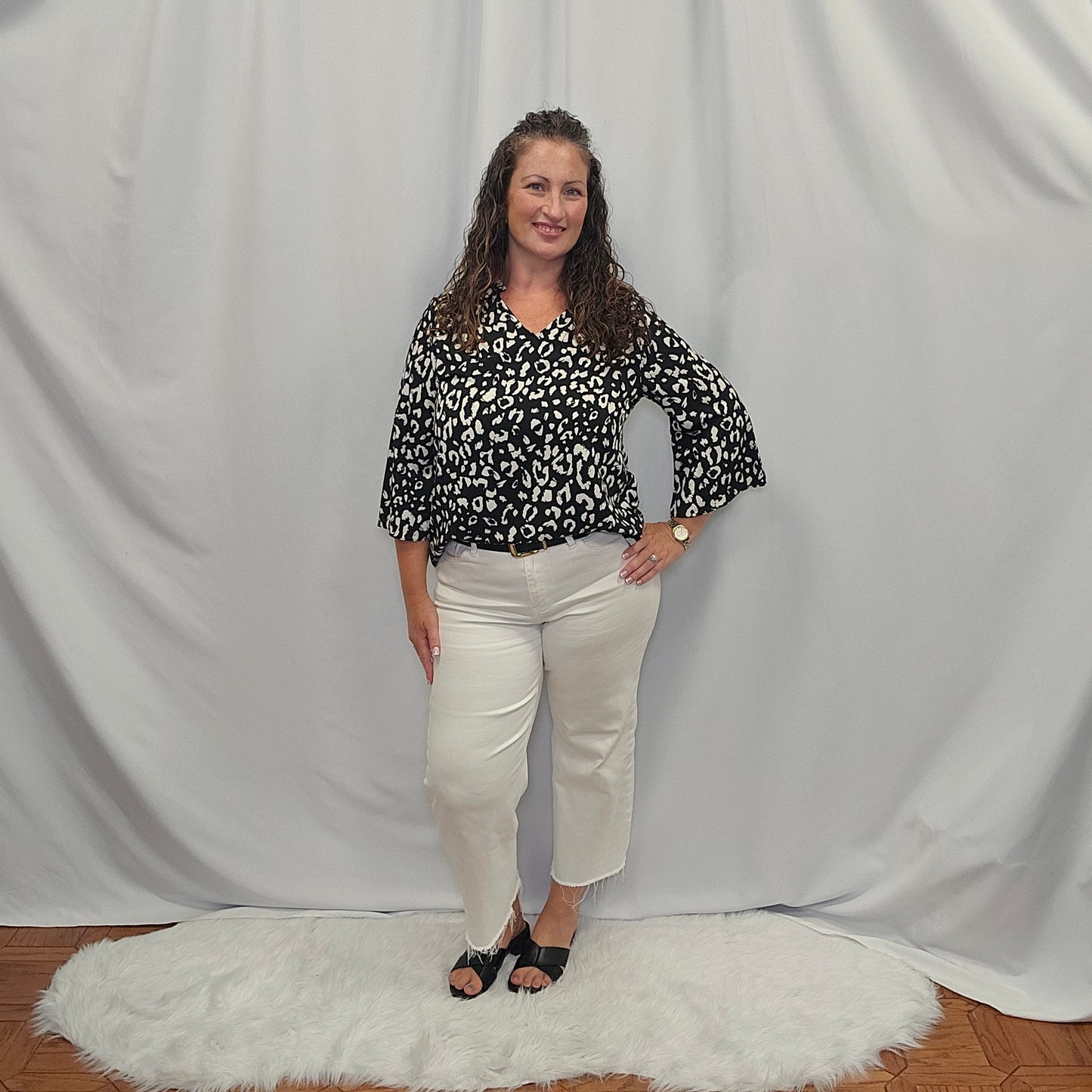 Ruffle Neck Blouse