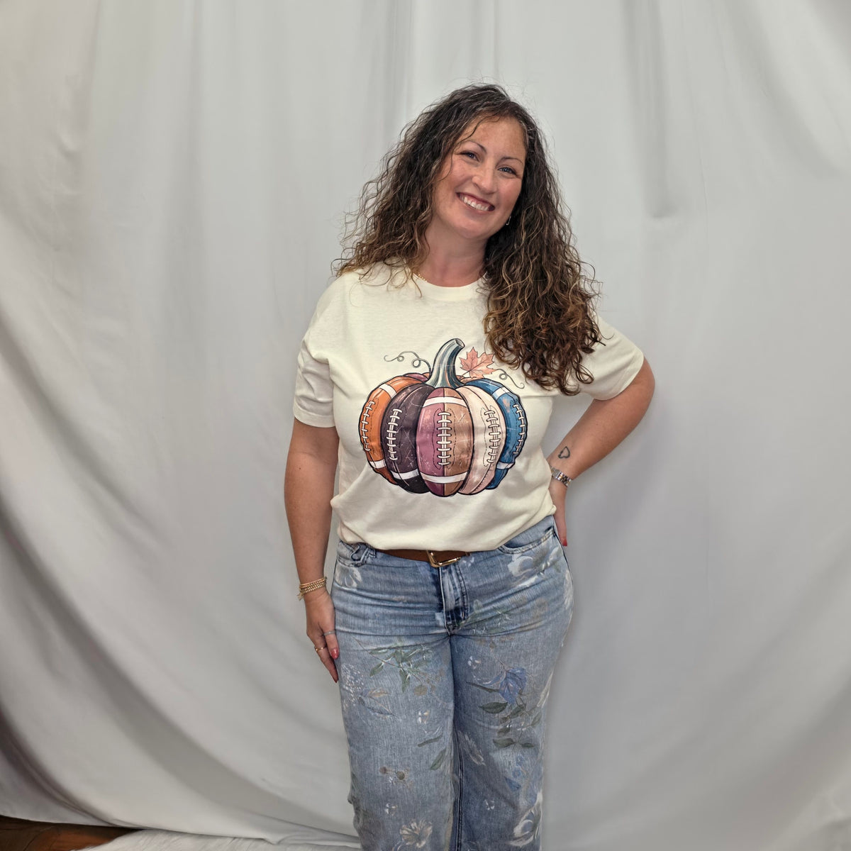 Football Pumpkin T-Shirt