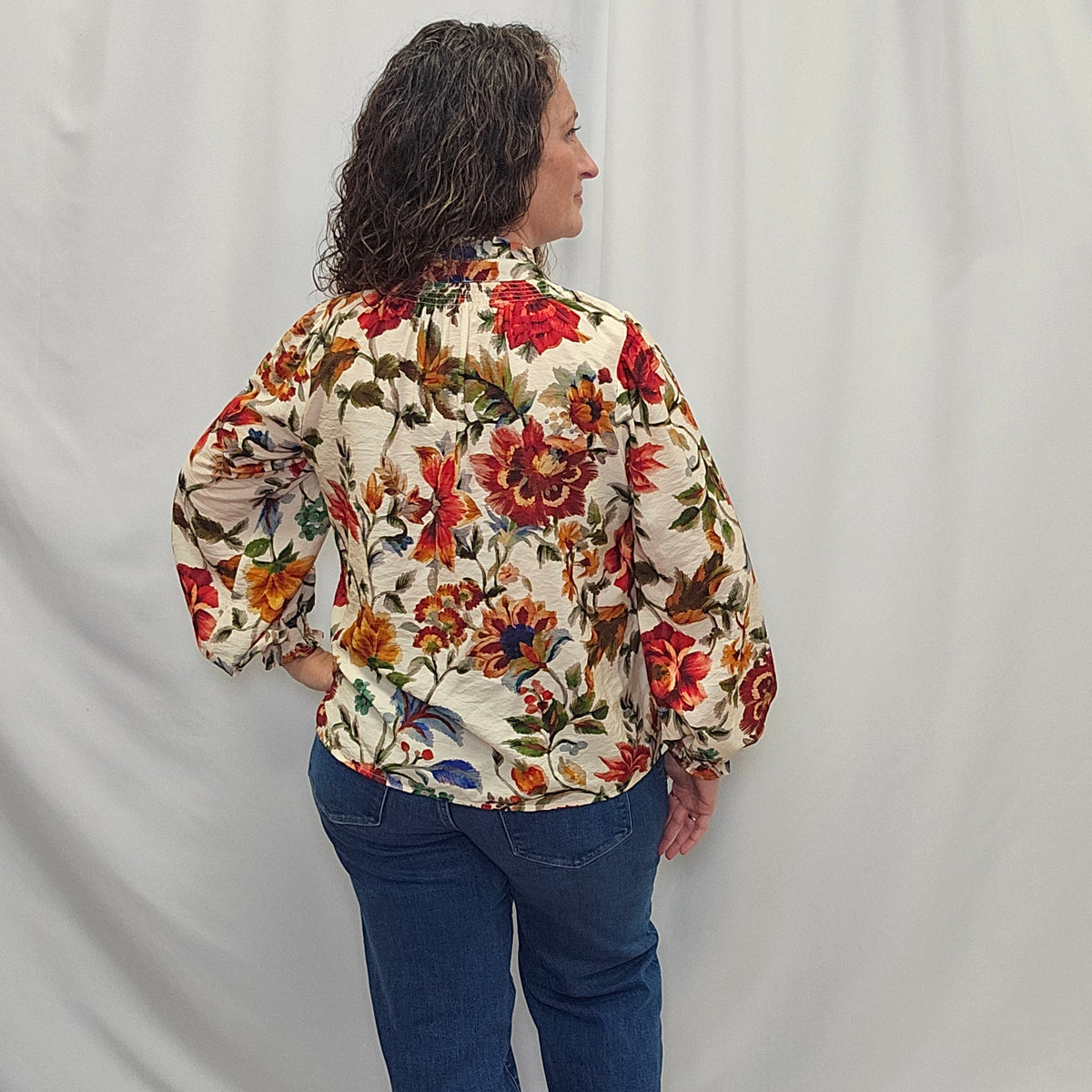 Vintage Floral Blouse