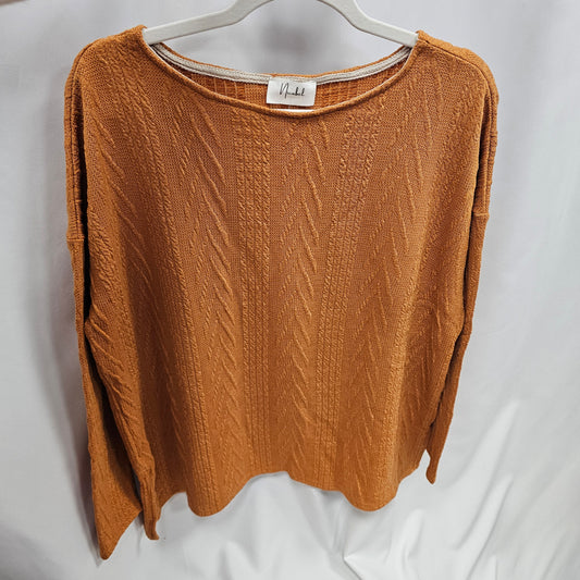 Oversized Cable Knit Top