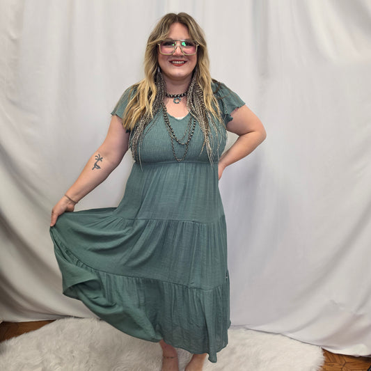 Woodland Willow Midi Dress