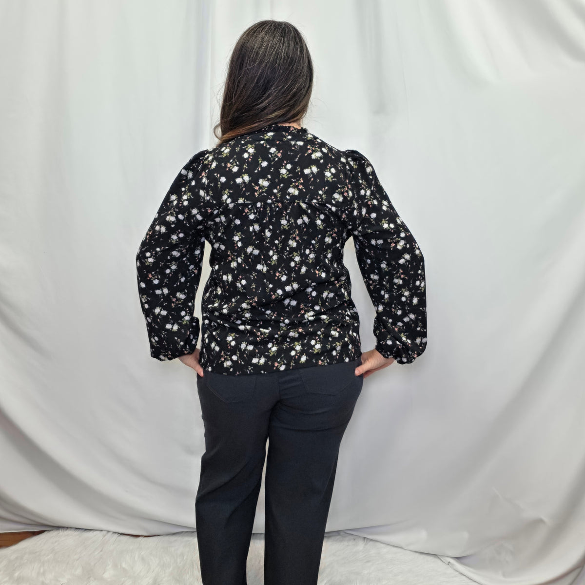 Midnight Bloom Blouse