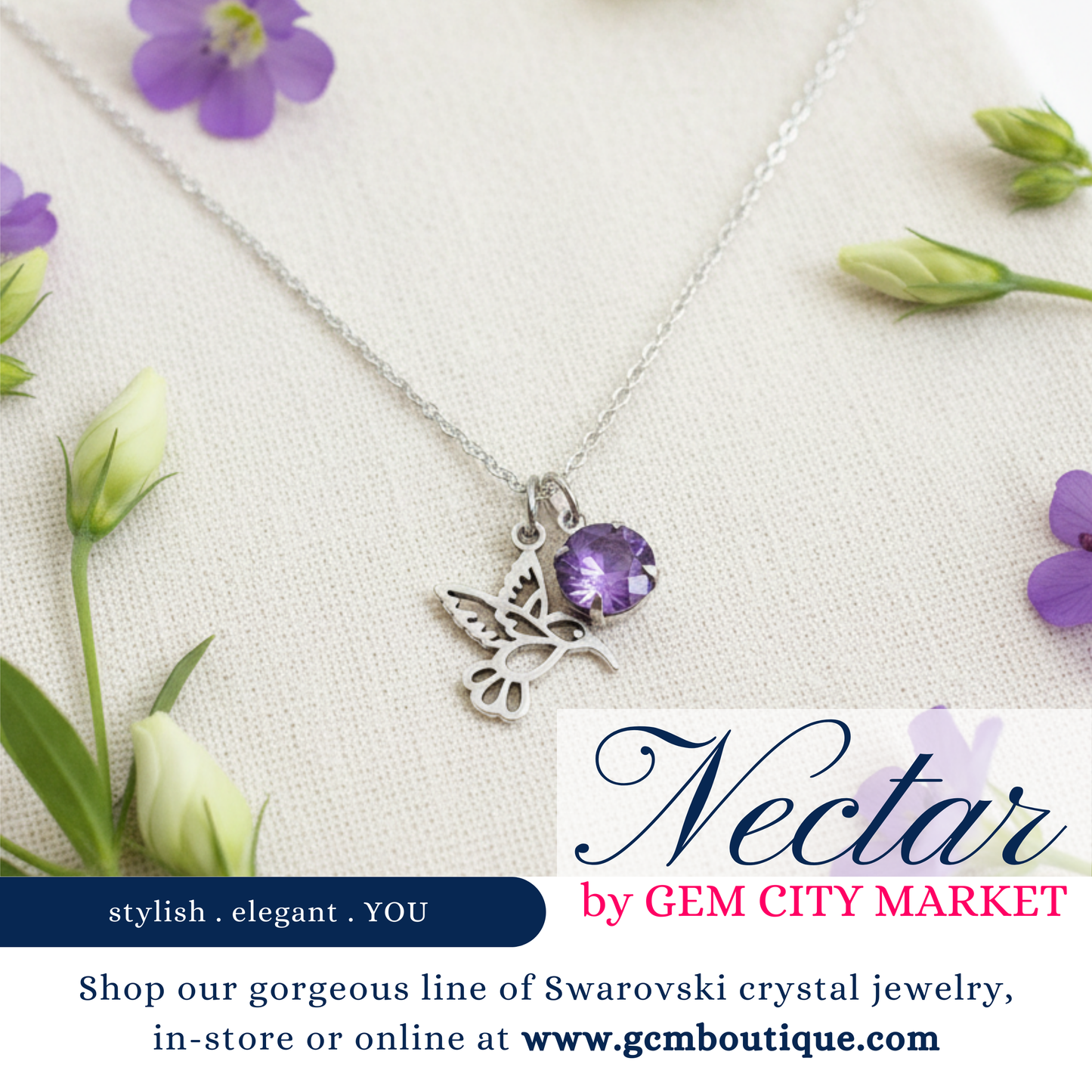 Nectar Charm Necklaces (You Pick the Color)