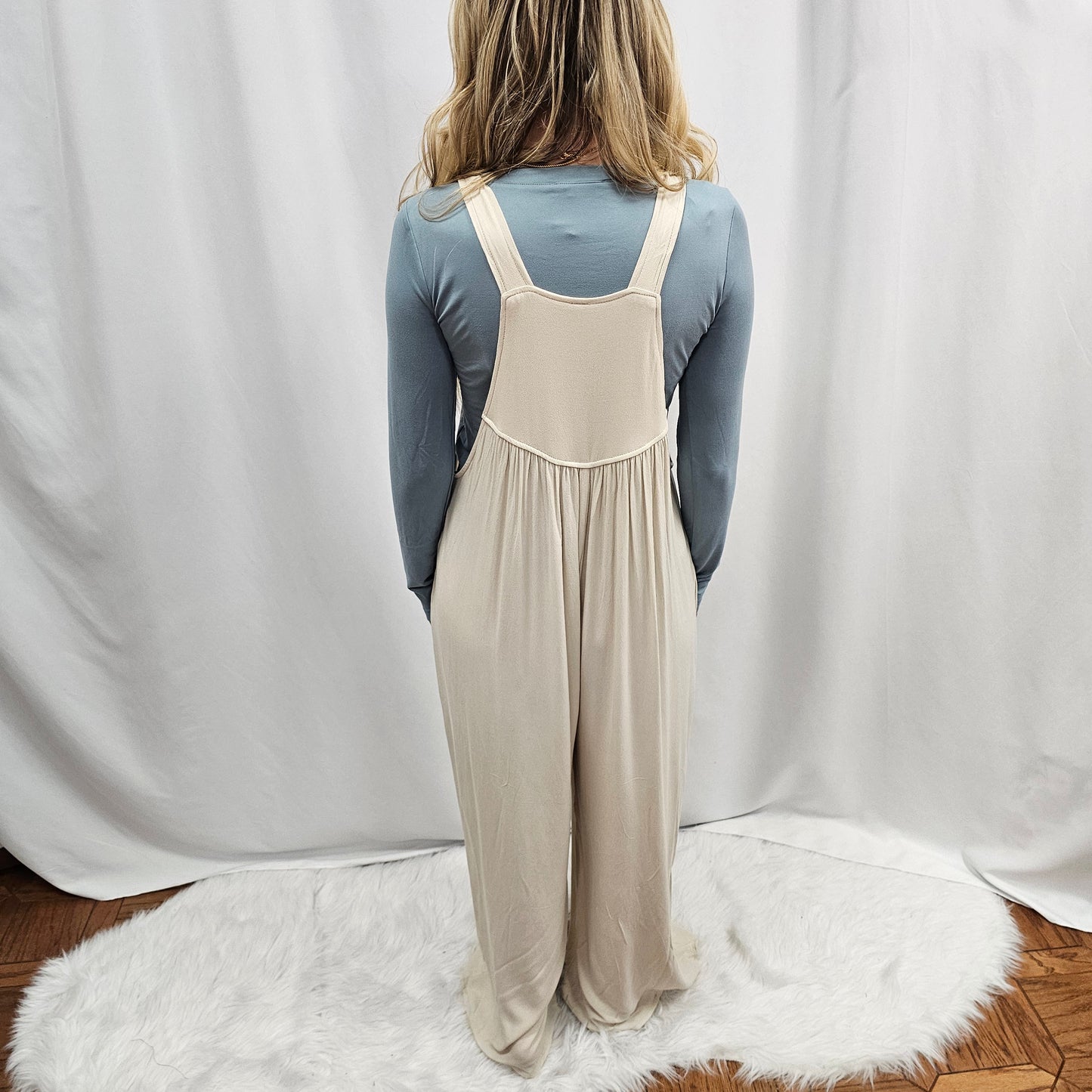 Adjustable Rayon Crepe Overall