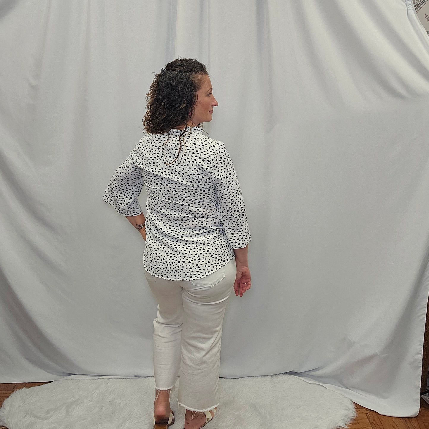 Ruffle Neck Blouse