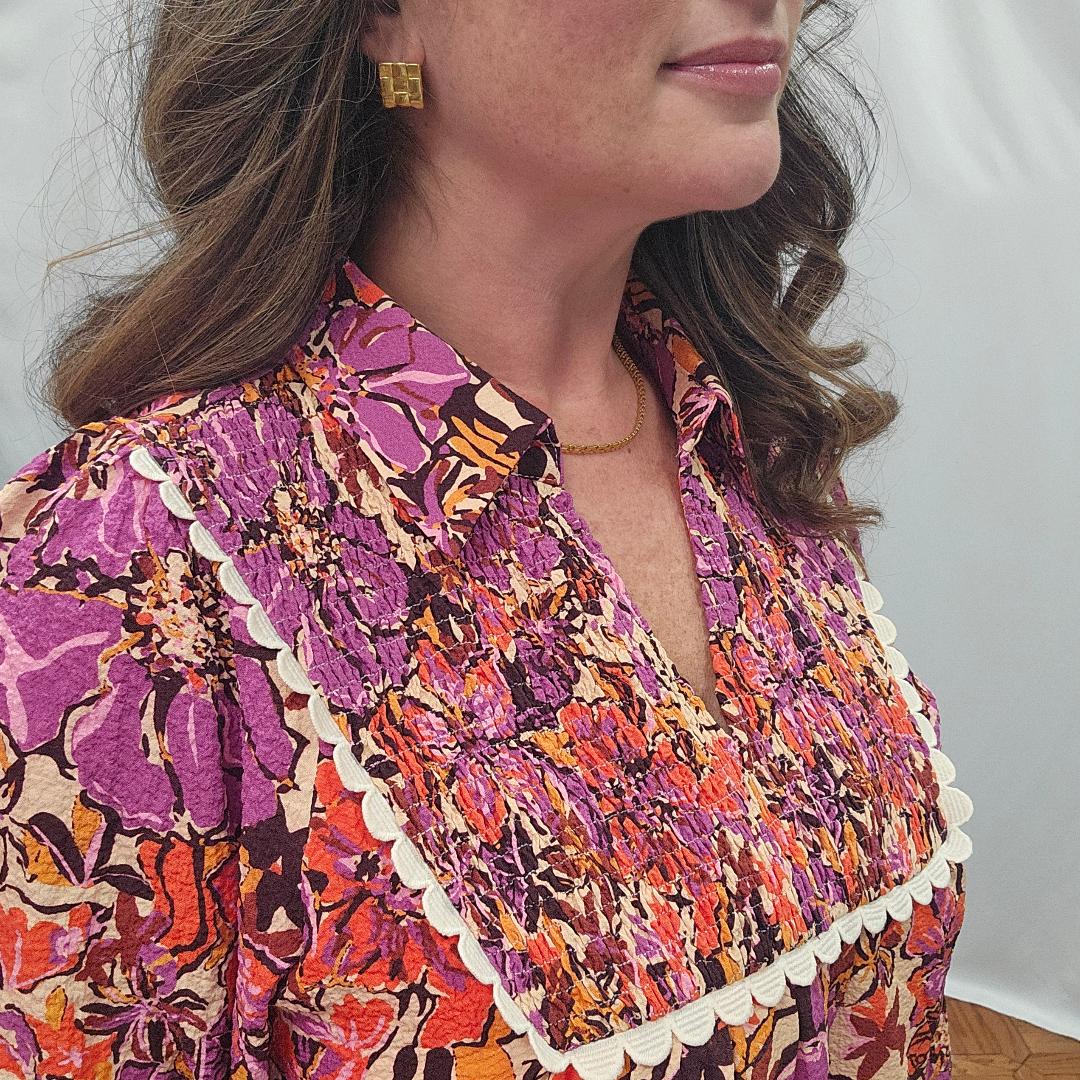 Lovely Floral Babydoll Dress