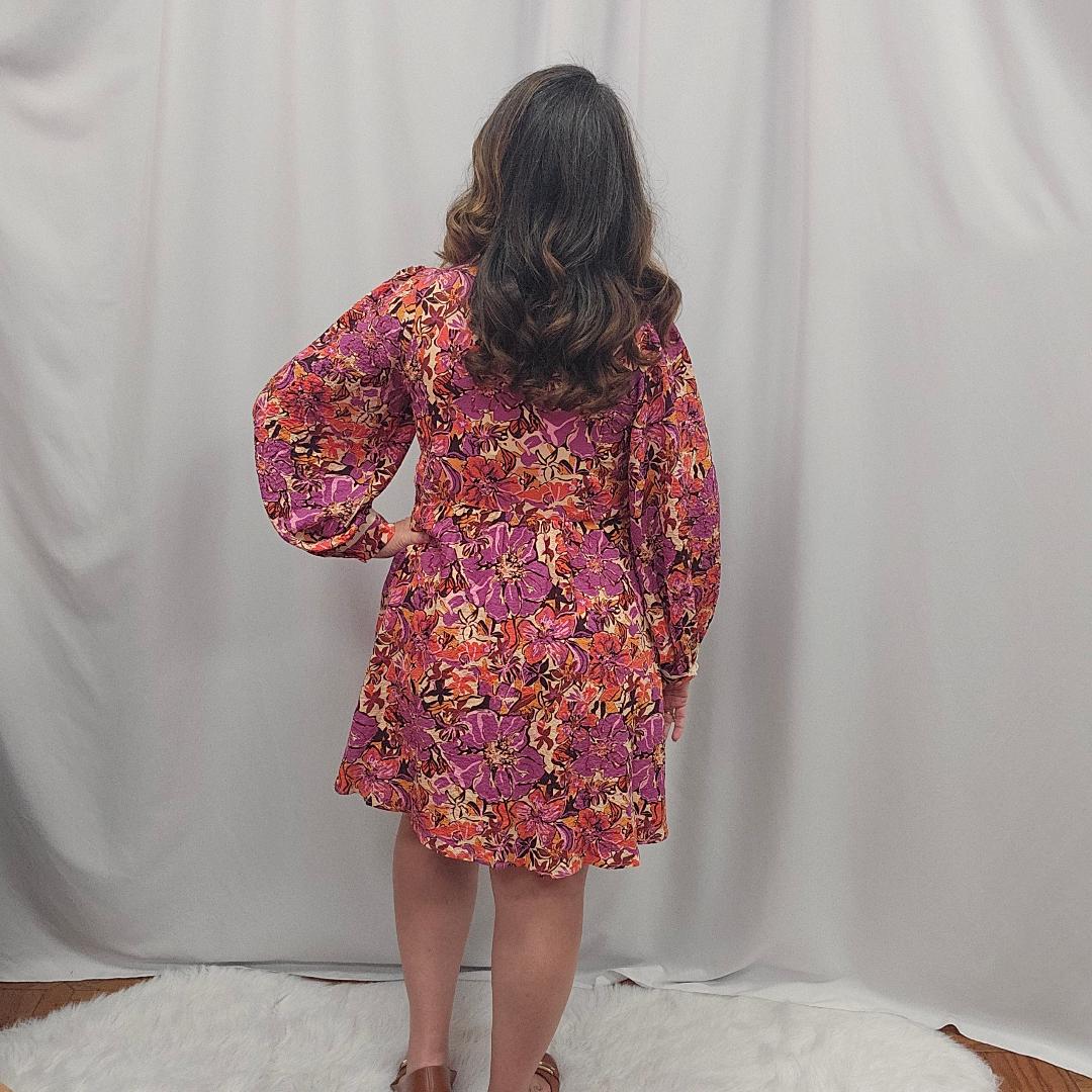 Lovely Floral Babydoll Dress