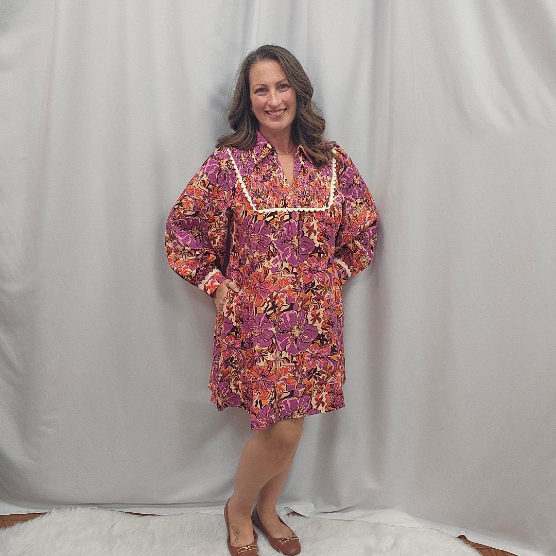 Lovely Floral Babydoll Dress