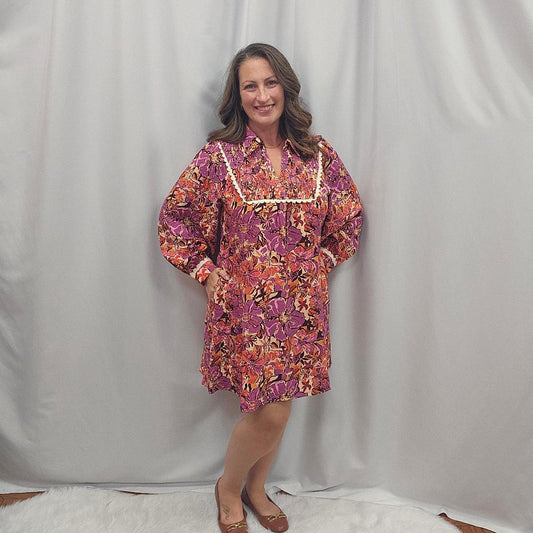 Lovely Floral Babydoll Dress