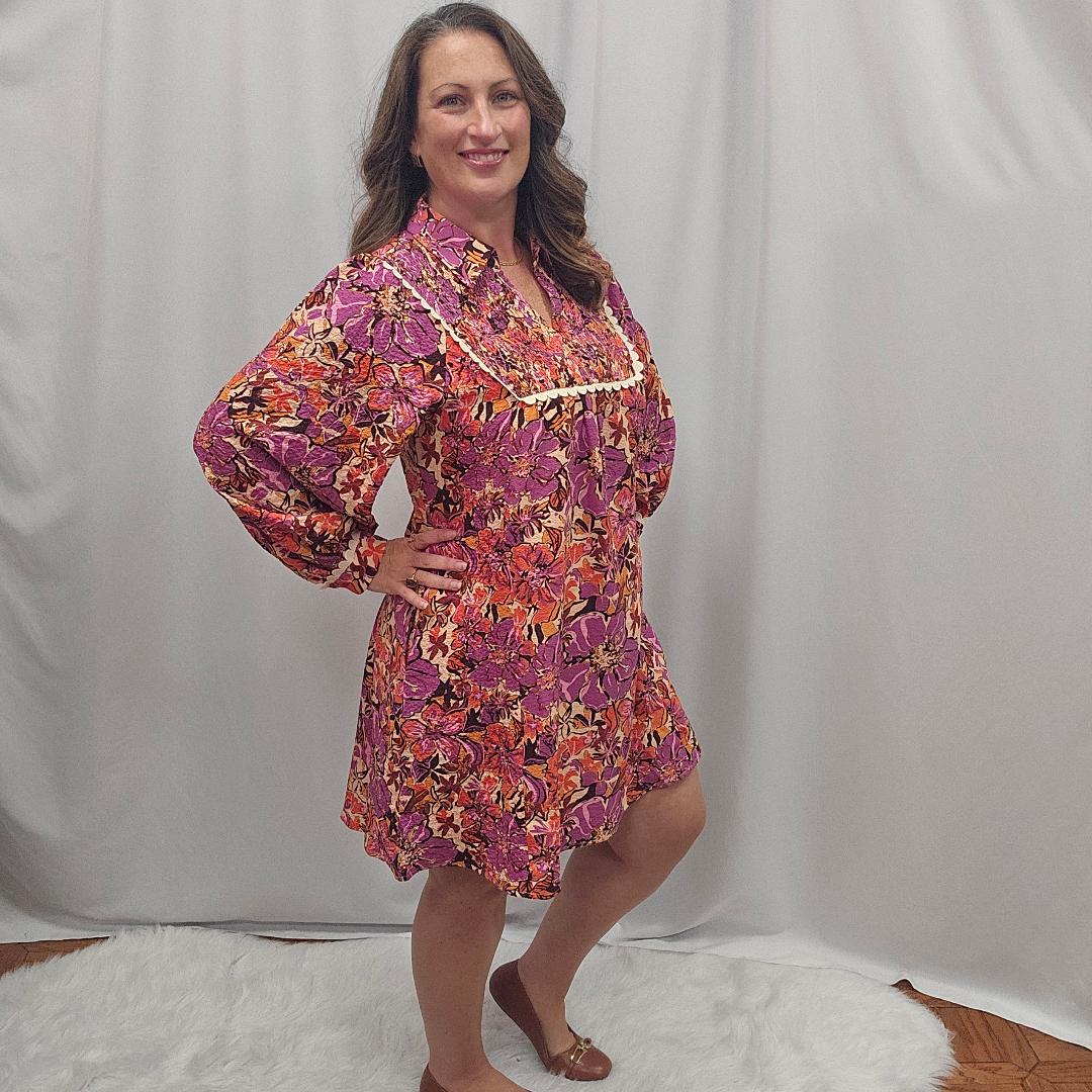 Lovely Floral Babydoll Dress