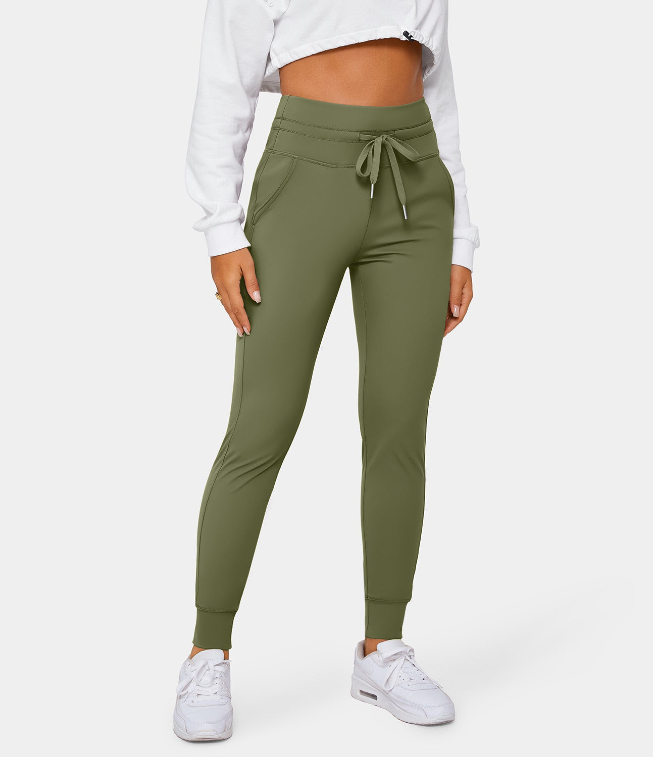 Halara Softlyzero™ Airy High Waist Drawstring Side Pocket Plain Cool Touch Joggers