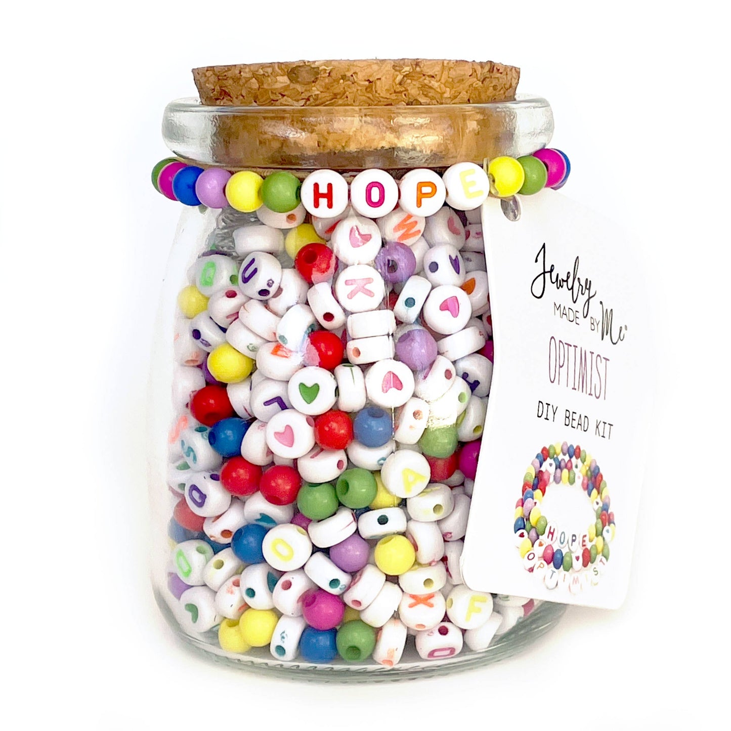 Colorful HOPE Jar DIY Bead Kit